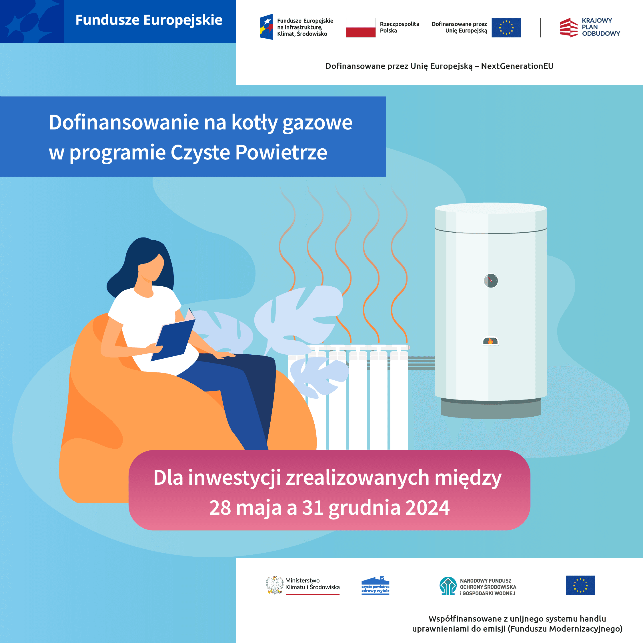 Wznowienie naboru na dotacje do kotłów gazowych w programie Czyste Powietrze