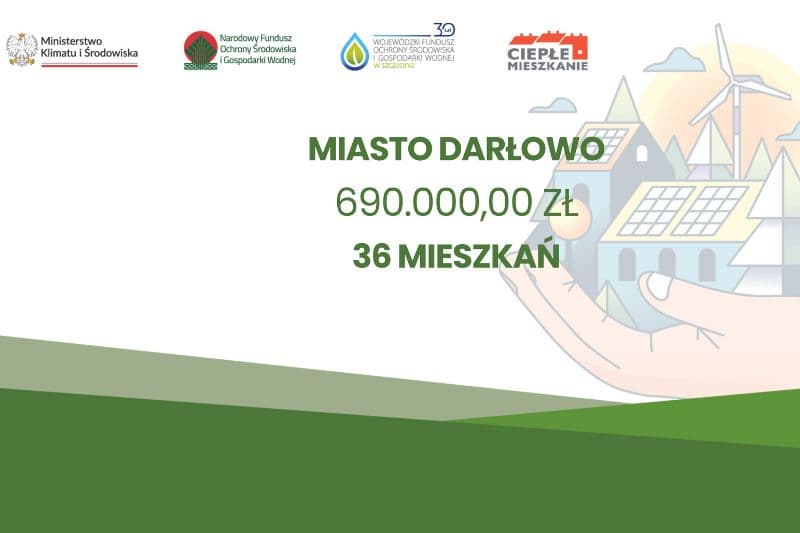 Darłowo dołącza do programu Ciepłe Mieszkanie